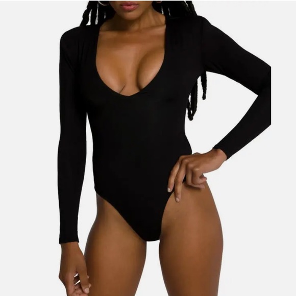 Good American Power Shoulder Bodysuit WOMENS SIZE 6 (3XL) - Picture 1 of 3